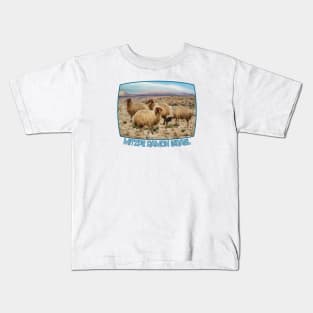 Israel, Mitzpe Ramon. Sheep at Ramon Crater Kids T-Shirt